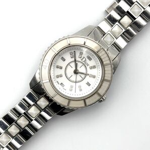 【良品・稼働品】クリスチャン ディオール Dior クリスタル ダイヤ CD112112 クォーツ レディース