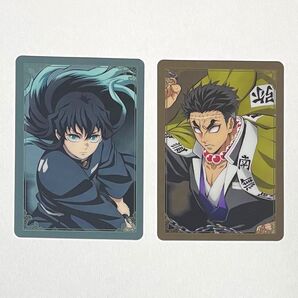鬼滅の刃◇無一郎・悲鳴嶼◇無限城箔押しカード