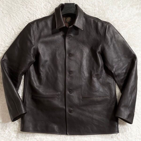 Y’2 Leather O.G.Bros ワイツーレザー オリジナルガーメントブラザーズ ホースハイド 馬革 カーコート 46