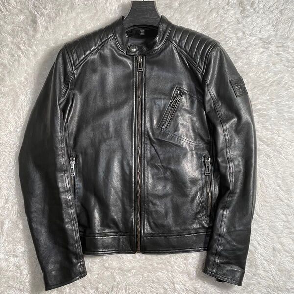 Belstaff レザージャケット ライダースジャケット グレインラムスキン V Racer