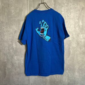 santacruz サンタクルーズ スクリーミングハンド Tシャツ ブルー 青 古着