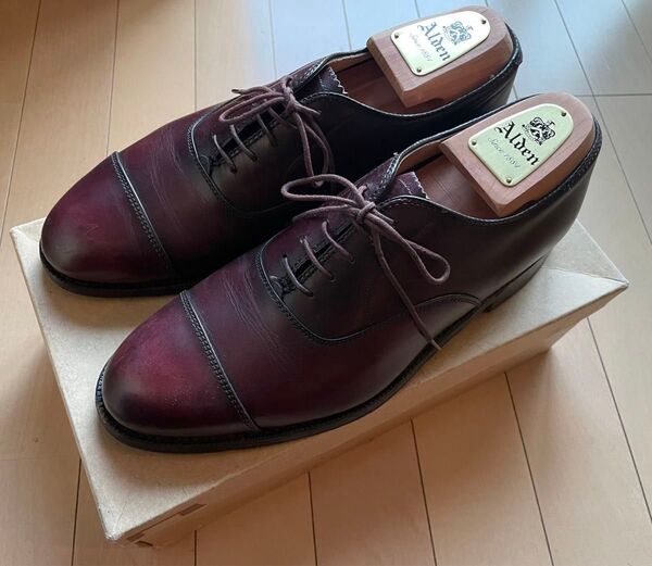 最終価格【US8 26.0cm】Alden 906 ストレートチップ オールデン バーガンディ ビジネスシューズ ローファー