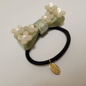 TOCCA ヘアゴム リボン フラワー グリーン