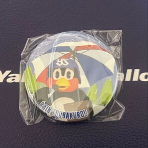 お天気つば九郎スタンド付き缶バッジ 雨