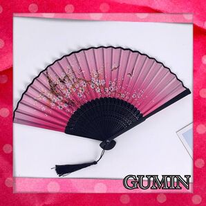 新品未使用 新作 男女兼用 扇子 花火大会 お祭り 浴衣 甚平 普段使い 上品 涼し気 ギフト ピンク 和風扇子