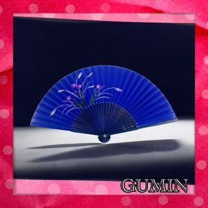 新品未使用 新作 男女兼用 扇子 花火大会 お祭り 浴衣 甚平 普段使い 上品 涼し気 ギフト 青 ブルー 和風扇子