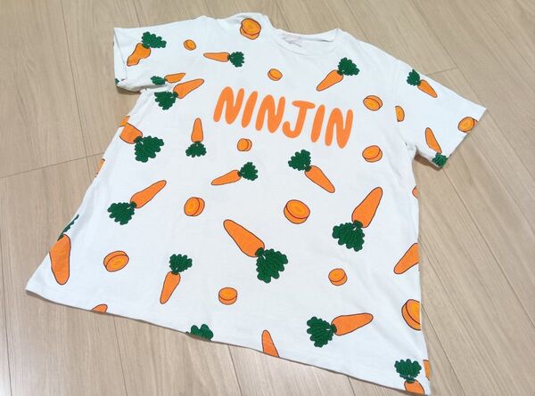 【週末セール!2599→2499】PUNYUS プニュズ にんじん半袖Tシャツ サイズ2