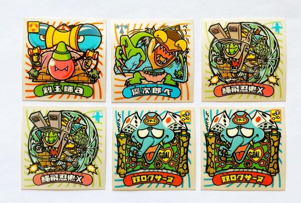 当時物☆レア☆ビックリマンシール 旧シール チョコ版 第22弾 悪魔 6枚セット