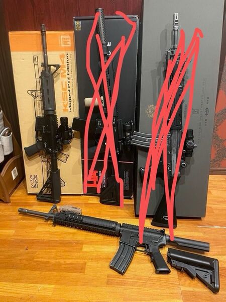 購入希望の方はコメント下さい!WE-TECH・KSCガスブローバックライフル2丁セットM4M16