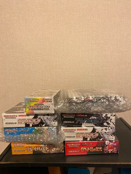 ポケモンカードゲーム BOX ロケット団の栄光 テラスタルフェス ブラックボルト ホワイトフレア クレイバースト 楽園ドラゴーナ