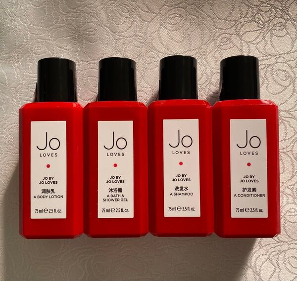 ジョーラブズ シャンプー,コンディショナー,ボディソープ、ボディローション各75ml 4点セット JO LOVES