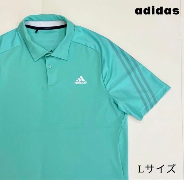 adidas golf アディダスゴルフシャツ 冷感素材 L
