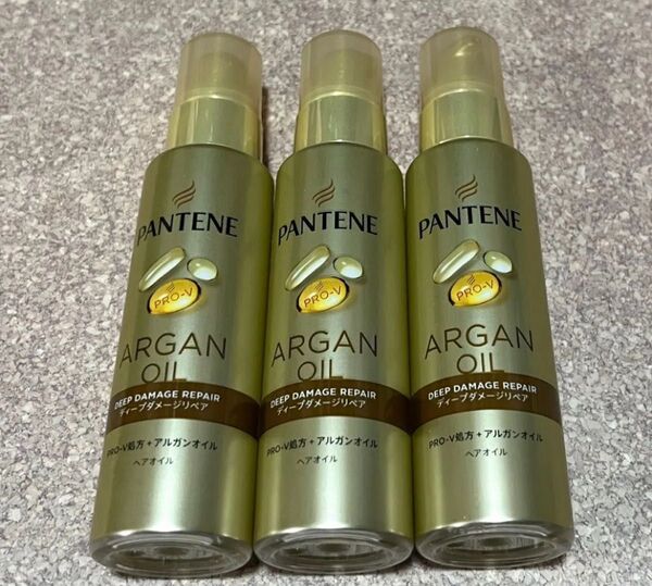 パンテーン ディープダメージリペアー ヘアオイル 洗い流さないトリートメント 70ml×3