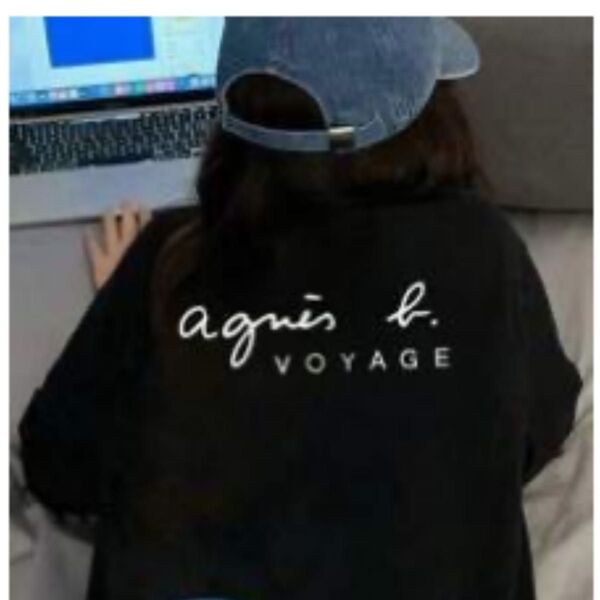 Tシャツ XL シンプルTシャツ アニエスベーTシャツ レディース半袖 新品 BackロゴTシャツ