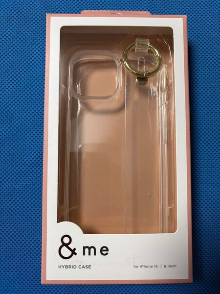 エレコム iPhone15用 ハイブリッドケース ハンドバンド &me 6.1 インチ ストラップシート付属 クリア