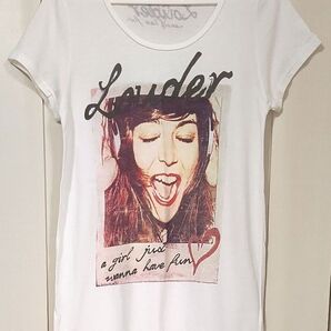 Right-on ライトオン BACKNUMBER バックナンバー 半袖Tシャツ レディースL ホワイト