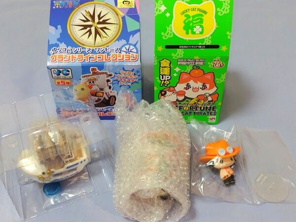 ワンピース ニャンピースニャーン! 招き猫 ちょこりんマスコット エース ゆらコレシリーズ モビー・ディック号 白ひげ海賊団