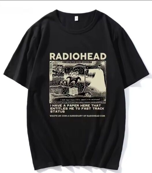 レディオヘッド バンド Tシャツ 【新品】【Sサイズ】【ポリエステル】女性人気 Tシャツ
