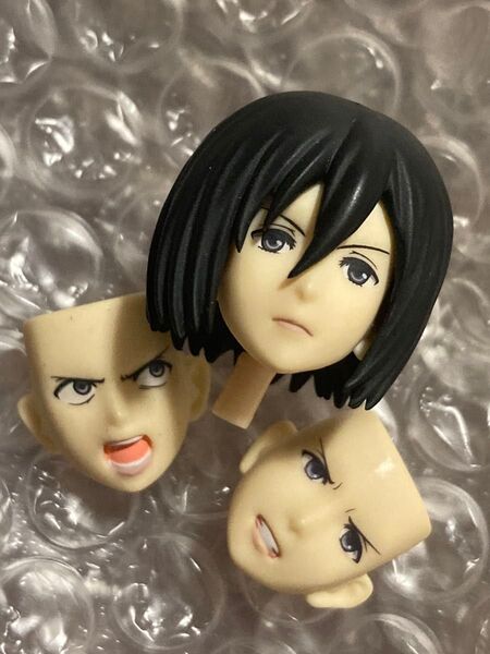 ※ヘッド figma フィギュア ジャンク リボルテック ピコニーモ などに ミカサ・アッカーマン 進撃の巨人 パーツ 頭部