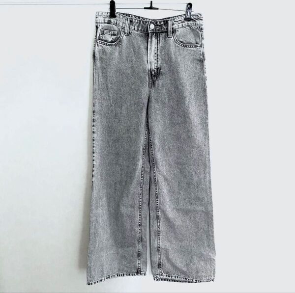 H&M エイチアンドエム ワイドウルトラハイウエストデニム