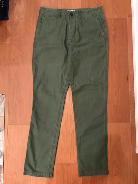 定価2.6万!SATURDAYS NEW YORK CITY 上質コットン素材 高級 ベイカーパンツ サイズ31 カーキ