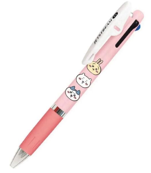 カミオジャパン ちいかわ ハチワレ うさぎ ジェットストリーム 3色ボールペン 0.5mm ピンク