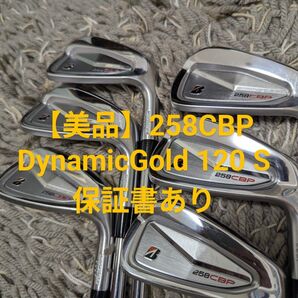 【美品】ブリヂストン 258CBP アイアンセット Dynamic Gold 120 S 保証書あり