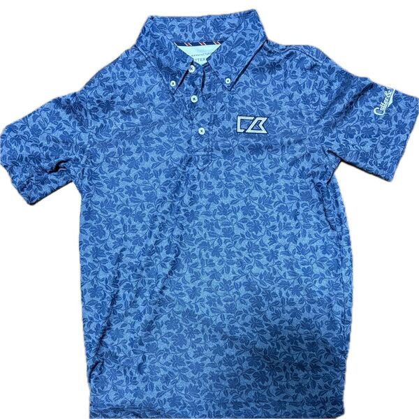 【期間限定値下げ】Cutler&Buck ゴルフ 半袖ポロシャツ M. 花柄 メンズ