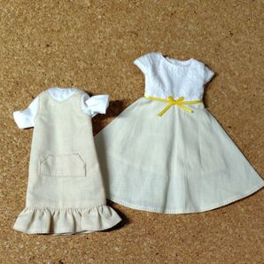 ★リカちゃんキャッスル★お人形教室★アウトフィット★ワンピース★ドレス★2着★22cmサイズ