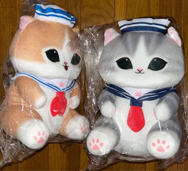 新品未開封 mofusand セーラーにゃん BIG ぬいぐるみ 2種 モフサンド