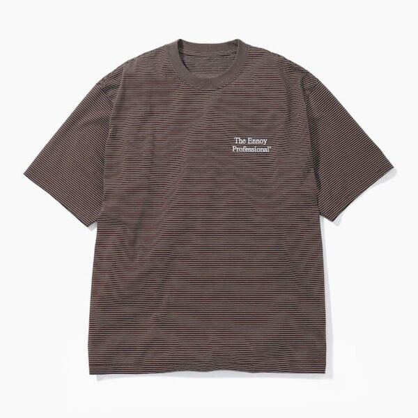 ennoy Border T-Shirt BROWN XL Tシャツスタイリスト私物