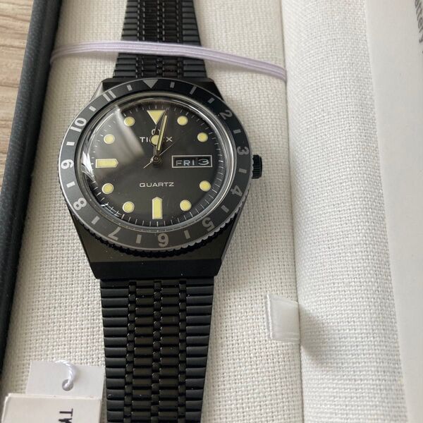 タイメックス TIMEX TW2U61600 ブラック アナログ 腕時計 美品 クォーツ