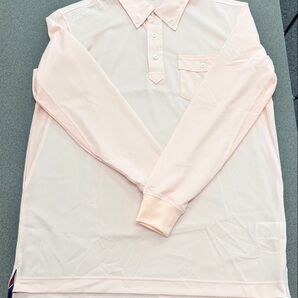値下げ!Cutter&Buck 薄ピンク 長袖 ポロシャツ サイズLL 夏でも長袖!
