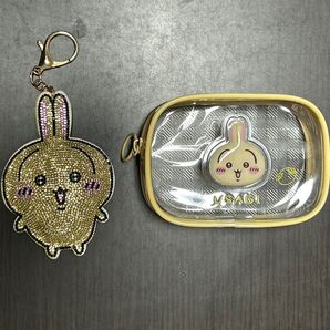 ぷっくりクリアミニポーチ ラインストーンキーホルダー