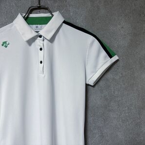 DESCENTE GOLF デサントゴルフ ロゴ 半袖 ポロシャツ ゴルフウェア レディース