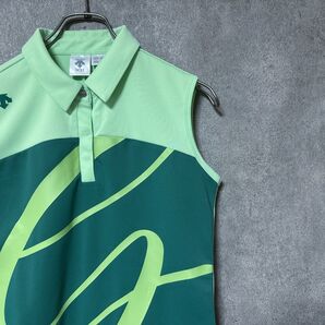 DESCENTE GOLF デサントゴルフ ビッグロゴ ノースリーブ シャツ レディース ゴルフ ウェア