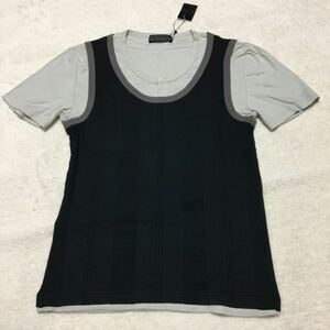 MONSIEUR NICOLE フェイクレイヤードTシャツ