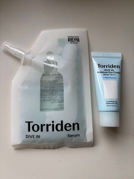 トリデン Torriden ダイブインセラム 50ml モイスチャーサンクリーム 日焼け止め 20ml サンプル