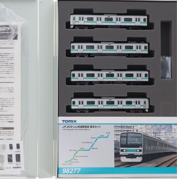 極美品 TOMIX 98277 209 1000系 通勤電車 基本4両セット 鉄道模型 国鉄 トミックス Nゲージ KATO 北