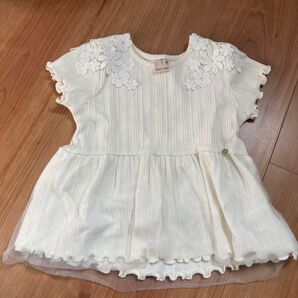 プティマイン 半袖チュニック Tシャツ トップス ベビー チュール
