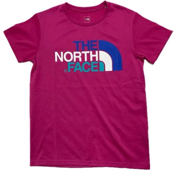 カラフルロゴ Tシャツ THE NORTH FACE ザノースフェイス NTW31931 ピンク 登山 アウトドア ランニング