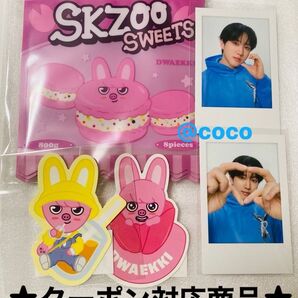 straykids SKZOO トエッキ オンラインくじ ステッカー ジップバッグ ポラロイド 5oclock チャンビン