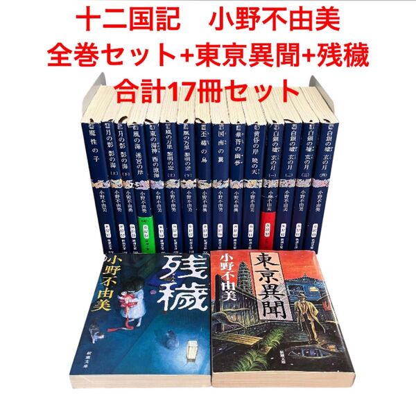 十二国記/全巻セット+東亰異聞+残穢/合計17冊セット/小野不由美/ホラー/新潮