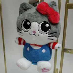 【ねこに転生したおじさん×サンリオキャラクターズ】 ボールチェーンマスコット プンちゃん(ハローキティ)