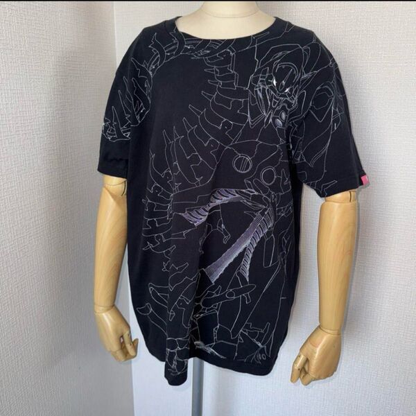 新世紀エヴァンゲリオン アニメキャラクター グラフィック Tシャツ L 黒