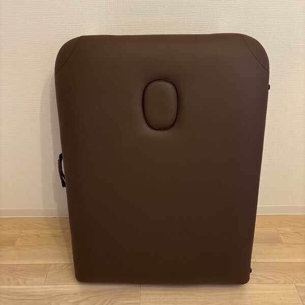 木製折りたたみマッサージベッド(有孔) ブラウン