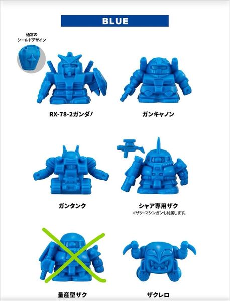 機動戦士ガンダム ガシャポン戦士SDメカ・ロボケシ Ver.FRGMT ブルー
