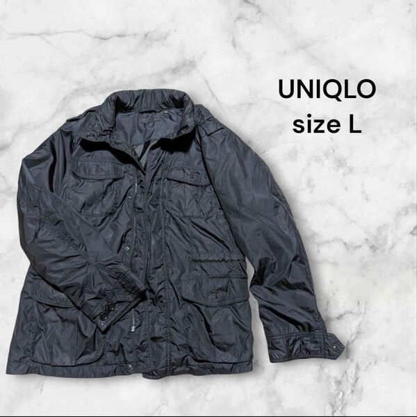 ユニクロ 黒 UNIQLO ジャケット Lサイズ