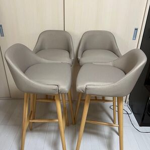 【引き取り限定】 ADALハイチェア 4点セット