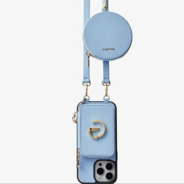 CUSTYPE iPhone 16 pro スマホケース ポーチ ショルダーストラップ
